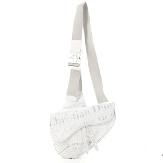 Christian Dior Daniel Arsham Saddle Crossbody Bag Printed Leather