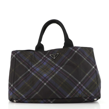 Prada Canapa Tote Printed Tessuto Medium