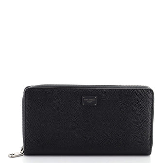 Dolce & Gabbana Dauphine Zip Around Wallet Calfskin Long