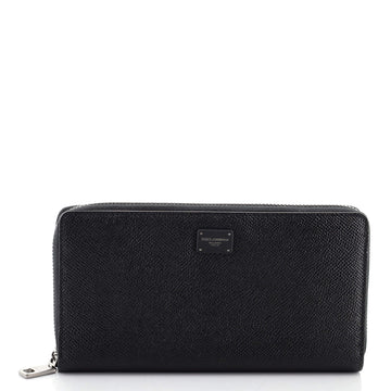Dolce & Gabbana Dauphine Zip Around Wallet Calfskin Long