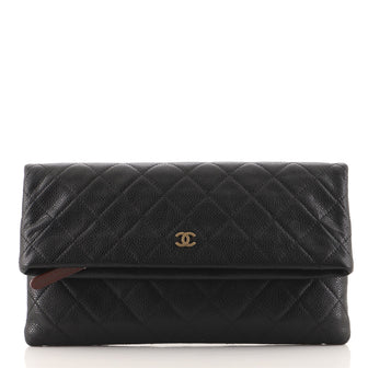 Chanel Beauty CC Clutch Quilted Caviar