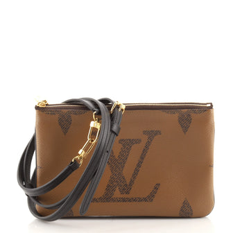 Louis Vuitton Double Zip Pochette Reverse Monogram Giant