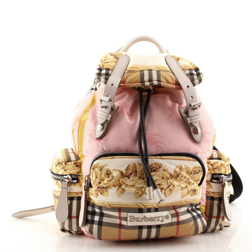 Burberry Rucksack Backpack Printed Nylon Medium
