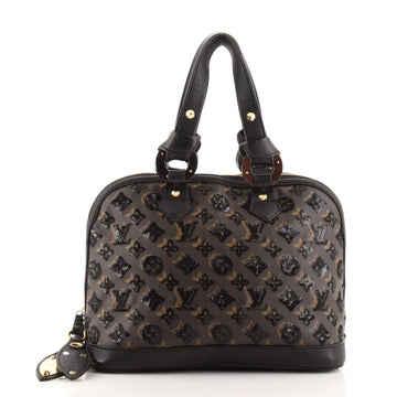 Louis Vuitton Alma Handbag Limited Edition Monogram Eclipse Sequins PM