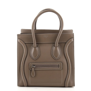 Celine Luggage Bag Grainy Leather Micro