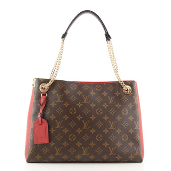 Louis Vuitton Surene Handbag Monogram Canvas with Leather MM