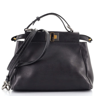 Fendi Peekaboo Bag Leather Mini