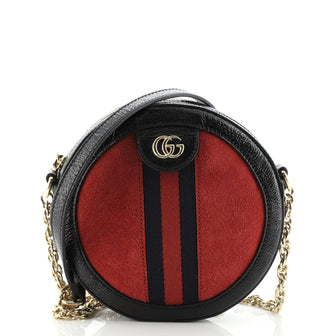 Gucci Ophidia Round Shoulder Bag Suede Mini