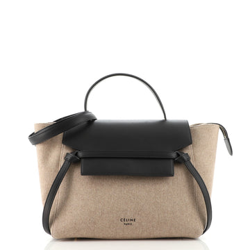 Celine Belt Bag Felt and Leather Mini