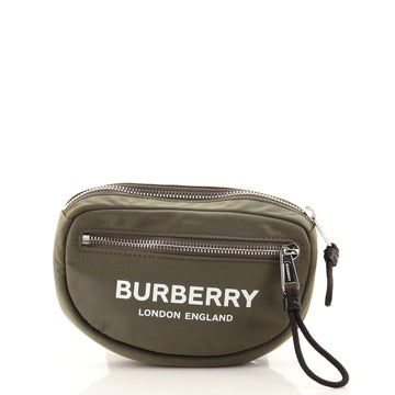 Burberry Logo Cannon Bum Bag Printed Nylon Small
