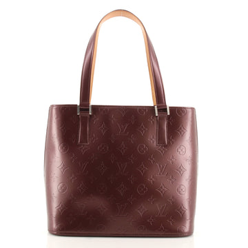 Louis Vuitton Mat Stockton Handbag Monogram Vernis