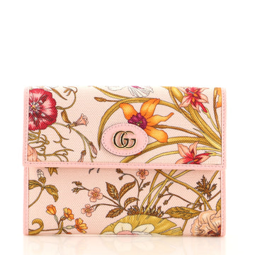 Gucci GG Marmont Document Case Flora Canvas