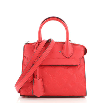Louis Vuitton Pont Neuf Handbag Monogram Empreinte Leather Mini