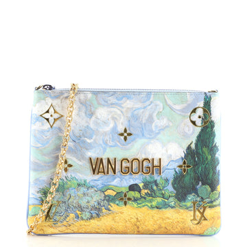 Louis Vuitton Pochette Clutch Limited Edition Jeff Koons Van Gogh Print Canvas