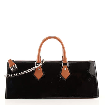 Louis Vuitton Sac Tricot Handbag Monogram Vernis