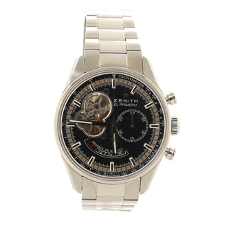 Zenith El Primero Chronomaster Open Power Reserve Automatic Watch Stainless Steel 42