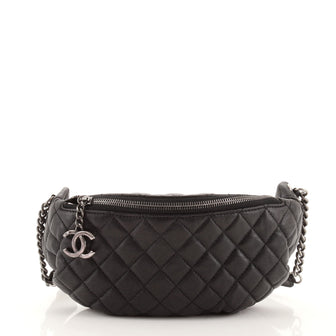 Chanel Banane Waist Bag Quilted Leather