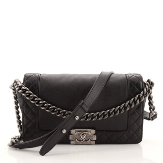 Chanel Reverso Boy Flap Bag Calfskin Old Medium