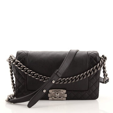 Chanel Reverso Boy Flap Bag Calfskin Old Medium