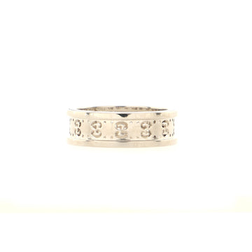 Gucci Icon Eternity Band Ring 18K White Gold 6.5mm