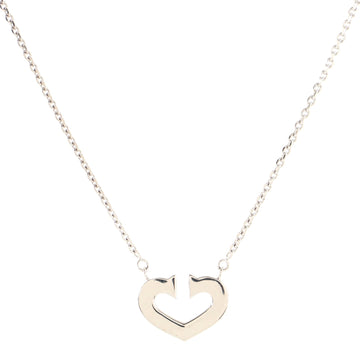 Cartier C Heart de Cartier Pendant Necklace 18K White Gold