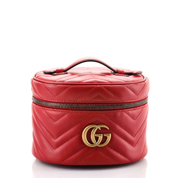 Gucci GG Marmont Vanity Backpack Matelasse Leather Mini