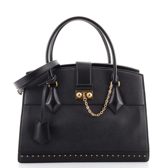 Louis Vuitton Cour Marly Handbag Leather with Studded Detail MM