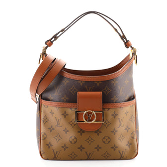 Louis Vuitton Dauphine Hobo Reverse Monogram Canvas PM