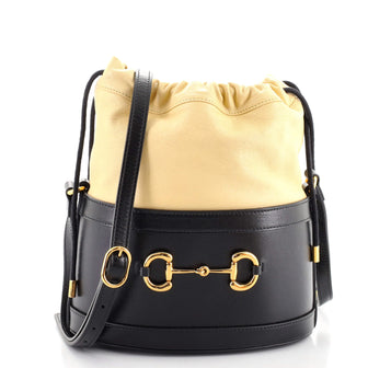 Gucci 1955 Horsebit Bucket Crossbody Bag Leather Small