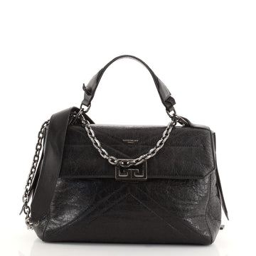 Givenchy ID Flap Bag Crinkled Glazed Leather Medium