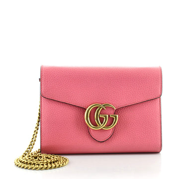 Gucci GG Marmont Chain Wallet Leather Mini