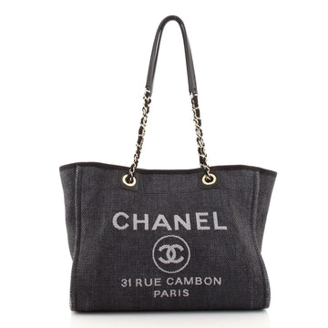 Chanel Deauville Tote Raffia Small