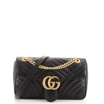 Gucci GG Marmont Flap Bag Matelasse Leather Small