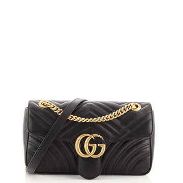 Gucci GG Marmont Flap Bag Matelasse Leather Small