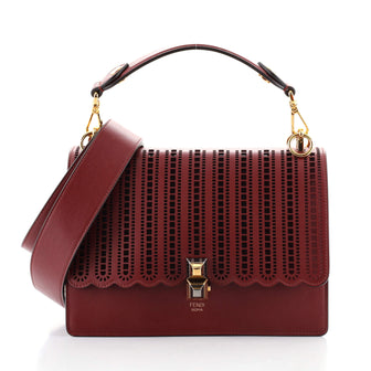 Fendi Kan I Bag Laser Cut Leather Medium