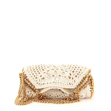 Stella McCartney Falabella Fold Over Crossbody Bag Crochet Mini