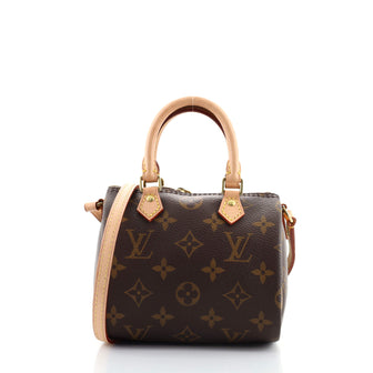 Louis Vuitton Speedy Bandouliere Bag Monogram Canvas Nano