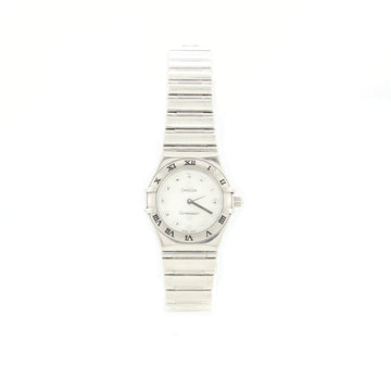 Omega Constellation My Choice Quartz Watch Stainless Steel and Mother of Pearl 22