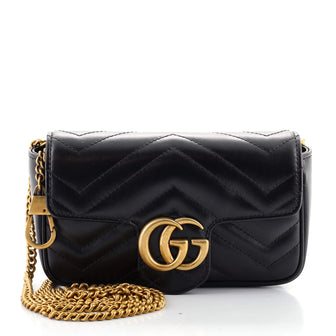 Gucci GG Marmont Flap Bag Matelasse Leather Super Mini