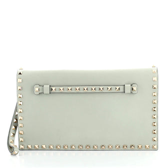 Valentino Rockstud Flap Clutch Leather Small