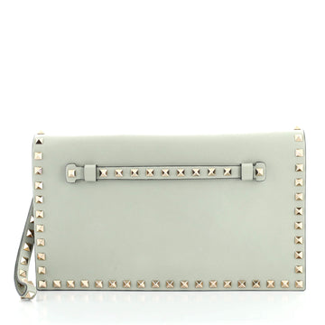 Valentino Rockstud Flap Clutch Leather Small