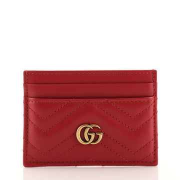 Gucci GG Marmont Card Holder Matelasse Leather