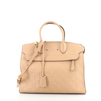Louis Vuitton Pont Neuf Handbag Monogram Empreinte Leather GM