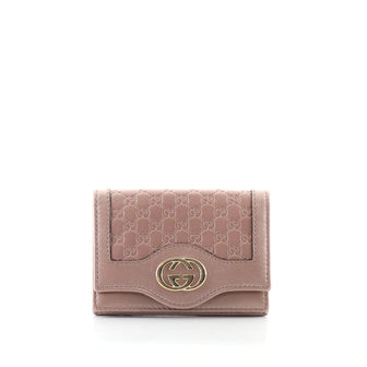 Gucci Interlocking G Card Case Guccissima Leather