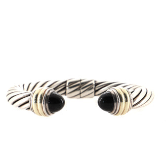 David Yurman Cable Classic Bracelet Sterling Silver with 14K Yellow Gold and Black Onyx 10mm
