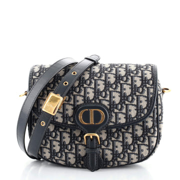 Christian Dior Bobby Flap Bag Oblique Canvas Medium