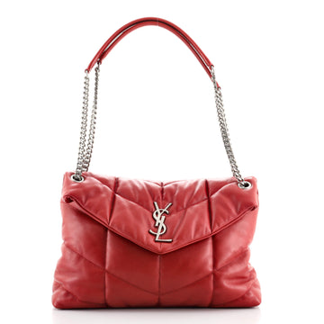 Saint Laurent LouLou Puffer Shoulder Bag Quilted Leather Medium