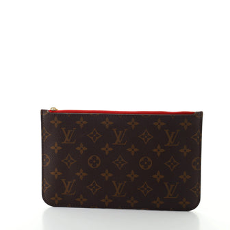 Louis Vuitton Neverfull Pochette Monogram Canvas Large
