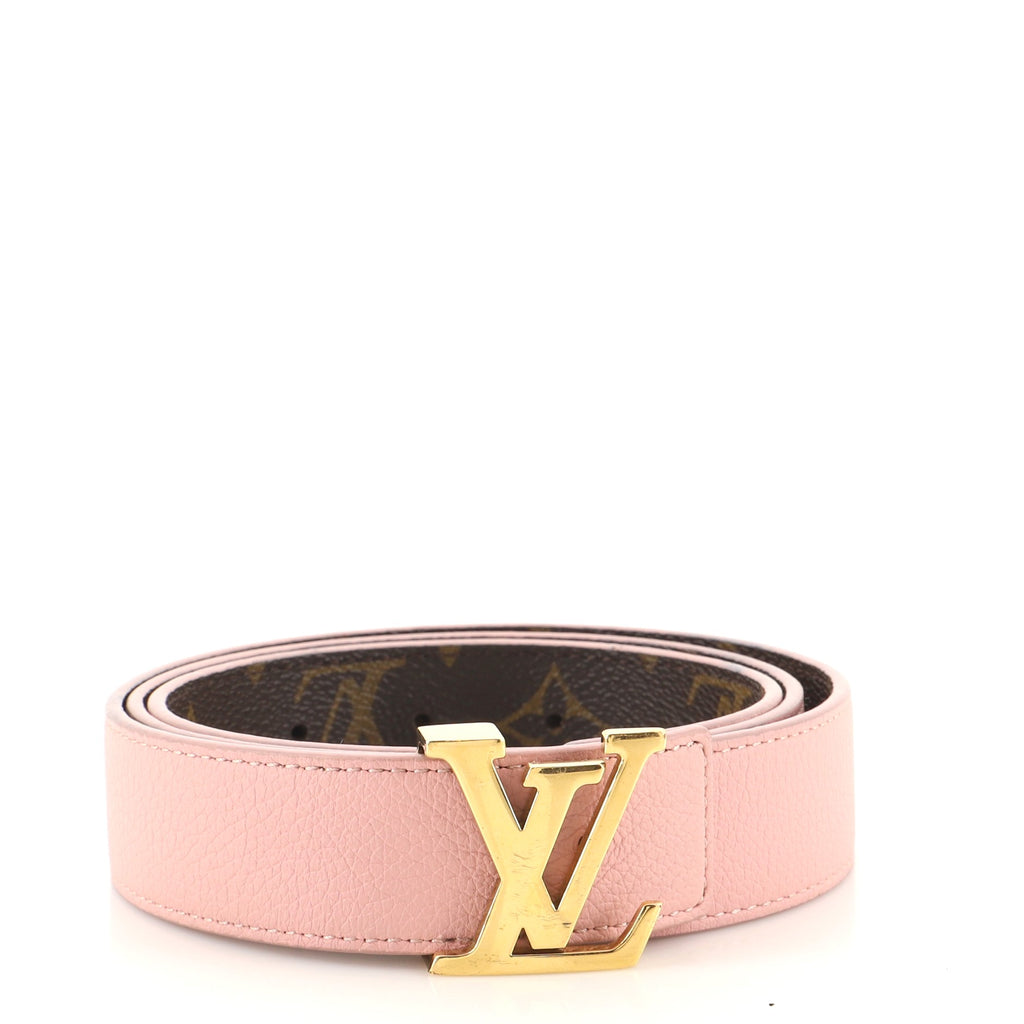 Louis Vuitton LV Initiales Reversible Belt Monogram Canvas and Leather  Medium Brown 2334232