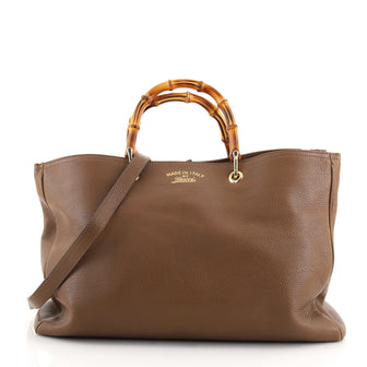 Gucci Bamboo Shopper Tote Leather Large